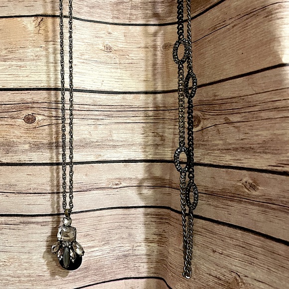 Long Statement Necklaces Bundle - Sparkly Geodes, Druzy, Gemstone, Crystal - Picture 2 of 16